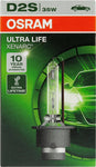 OSRAM XENARC ULTRA LIFE D2S HID Xenon discharge bulb, discharge lamp, 66240ULT, folding carton box (1 unit)