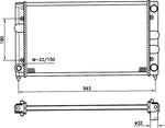 NRF 539501 Radiator, engine cooling