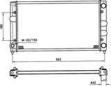 NRF 539501 Radiator, engine cooling