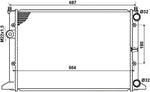 NRF 54657 Radiator, engine cooling