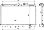 NRF 507722 Radiator, engine cooling