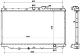 NRF 507722 Radiator, engine cooling