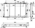 NRF 52009 Radiator, engine cooling