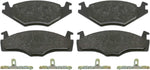 febi bilstein 16005 Brake Pad Set with additional parts, pack of four