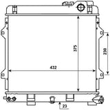 NRF 53980 Radiator, engine cooling