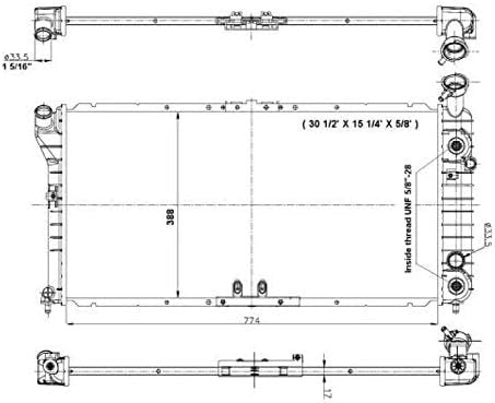 NRF 56001 Radiator, engine cooling