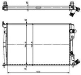 NRF 509602 Radiator, engine cooling