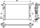 NRF 54203 Radiator, engine cooling