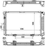 NRF 58925 Radiator, engine cooling