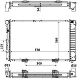 NRF 58925 Radiator, engine cooling