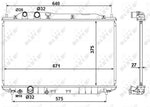 NRF 53186 Radiator, engine cooling