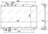 NRF 53186 Radiator, engine cooling