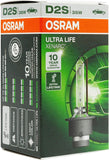 OSRAM XENARC ULTRA LIFE D2S HID Xenon discharge bulb, discharge lamp, 66240ULT, folding carton box (1 unit)