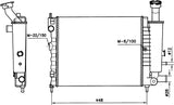 NRF 58736 Radiator, engine cooling